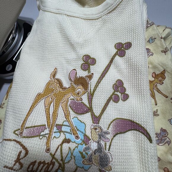 New With Tags Disney Store Bambi 2 piece pajama set Women’s Size  XL VTG - Picture 13 of 14
